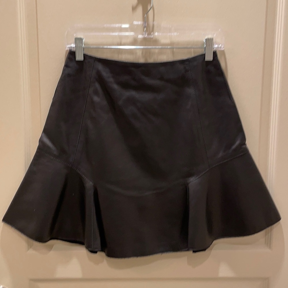 Carven leather Skirt, EUC 38